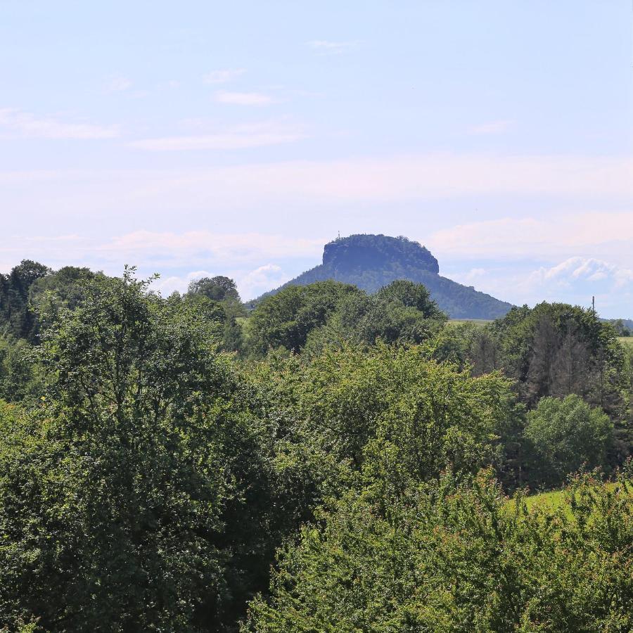 Ferienwohnung Auszeit mit Weitblick in der Sächsischen Schweiz Rathmannsdorf Exterior foto