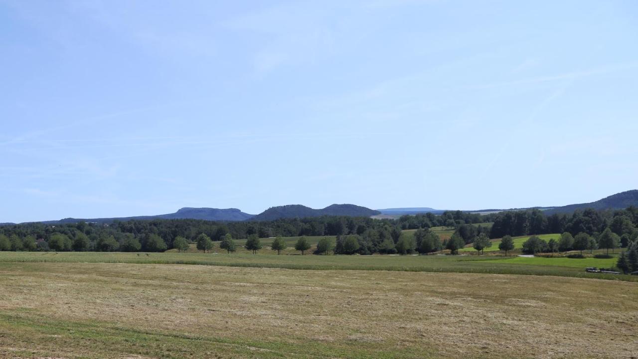 Ferienwohnung Auszeit mit Weitblick in der Sächsischen Schweiz Rathmannsdorf Exterior foto